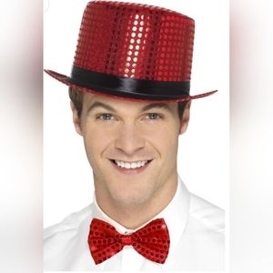 5/$25🌴NWT! Smiffy's Unisex Red Sequined Top Hat